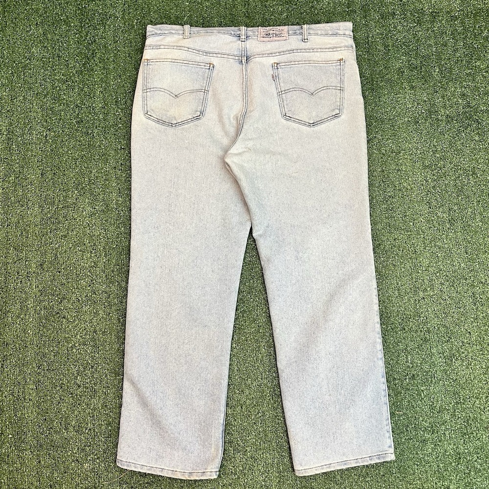 Vintage 90s Levi's Silver Medal 40865 Stone Wash Jeans 40x30 Relaxed Fit USA